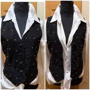 Vintage Wilson leather Women's Vest 80’s western style